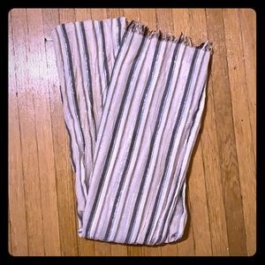 Metallic Striped Scarf